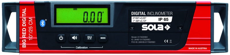 سولا LSB10DBT المستوى الرقمي ومقياس الميل مع بلوتوث، أحمر كبير، 10 بوصة - Image 2